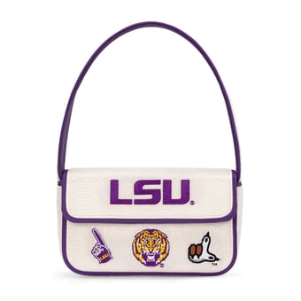 Women's Montana West LSU Tigers Beaded Shoulder Bag