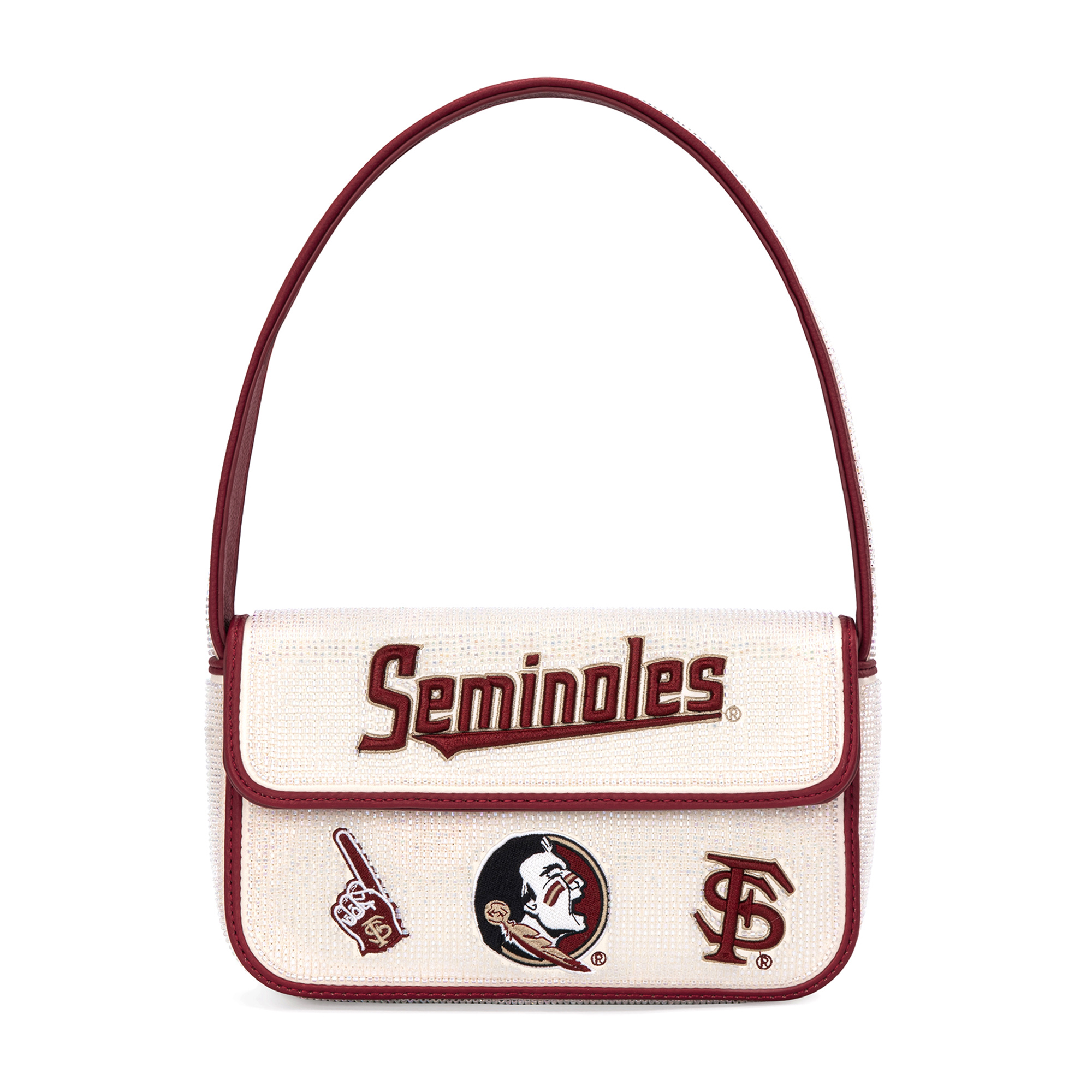 Women's Montana West Florida State Seminoles Beaded Shoulder Bag