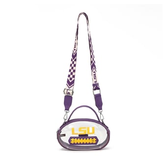 Women's Montana West  No Color LSU Tigers Clear Crossbody Bag
