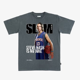 Unisex SLAM Charcoal Phoenix Suns Hardwood Classics Cover Tee