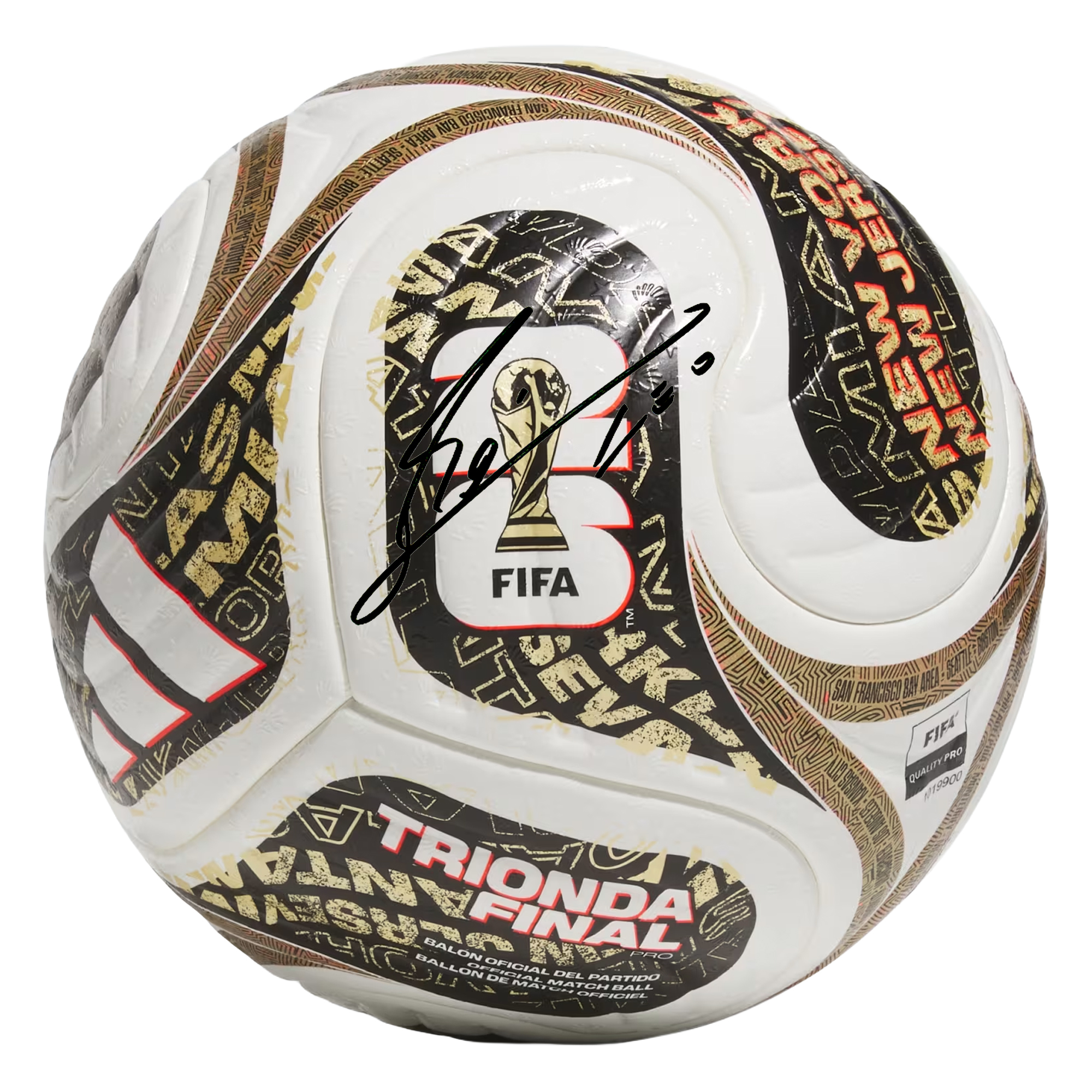 Lionel Messi Argentina National Team Autographed FIFA World Cup 2026 adidas Trionda Finals Pro Ball
