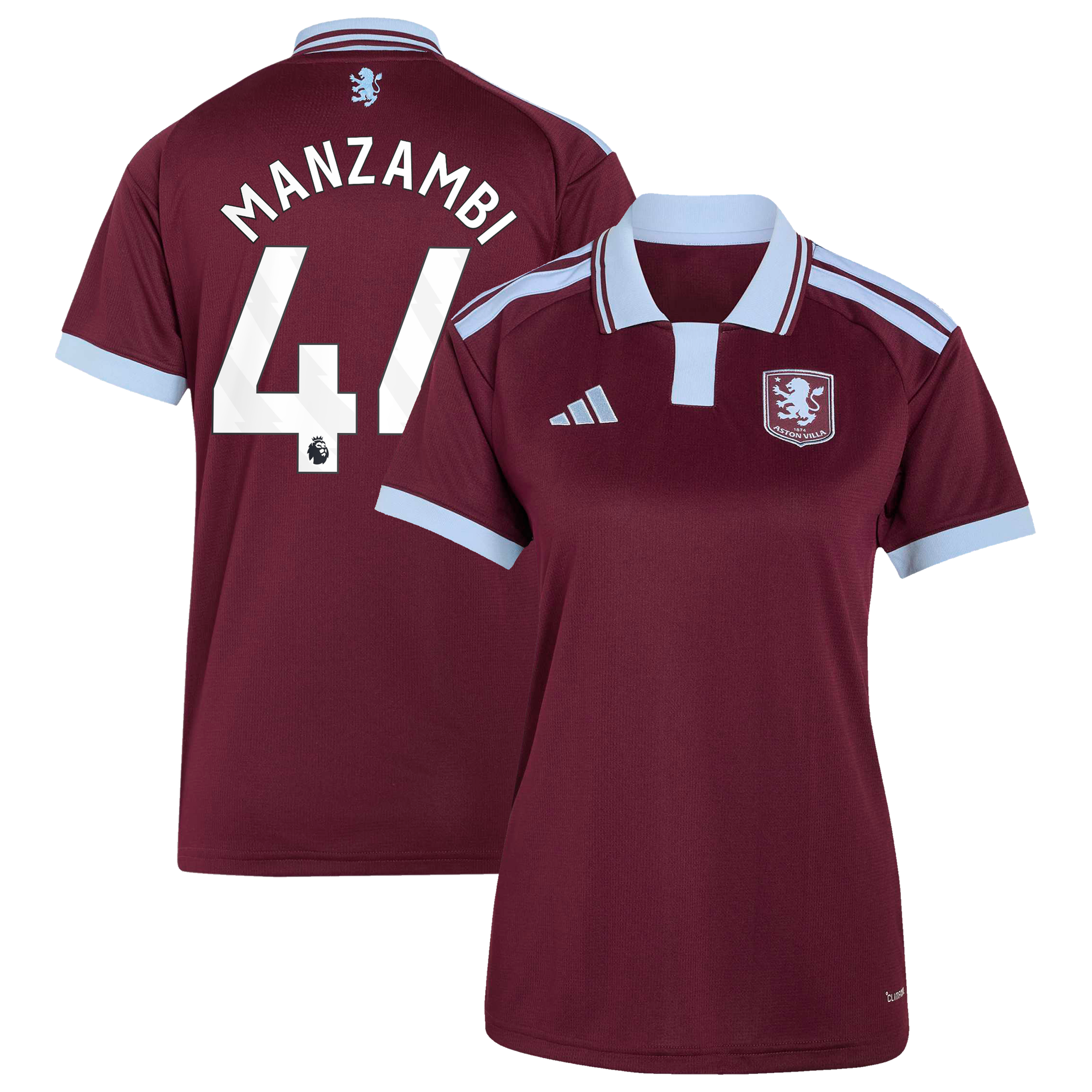 Camiseta adidas de la 1ª equipación del Aston Villa 2026-27 - Mujer con dorsal Manzambi 44