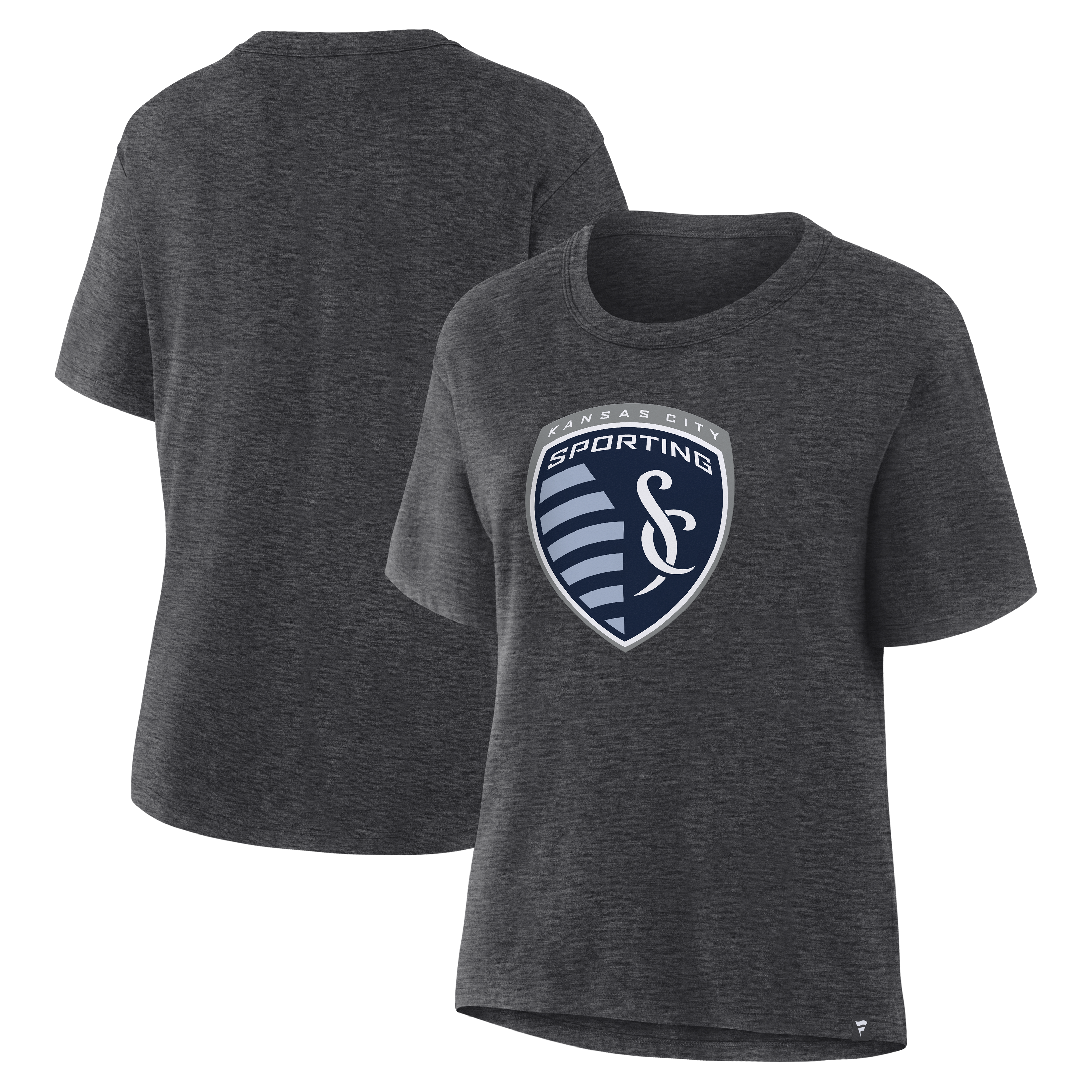 Women's Charcoal Sporting Kansas City Essential T-Shirt