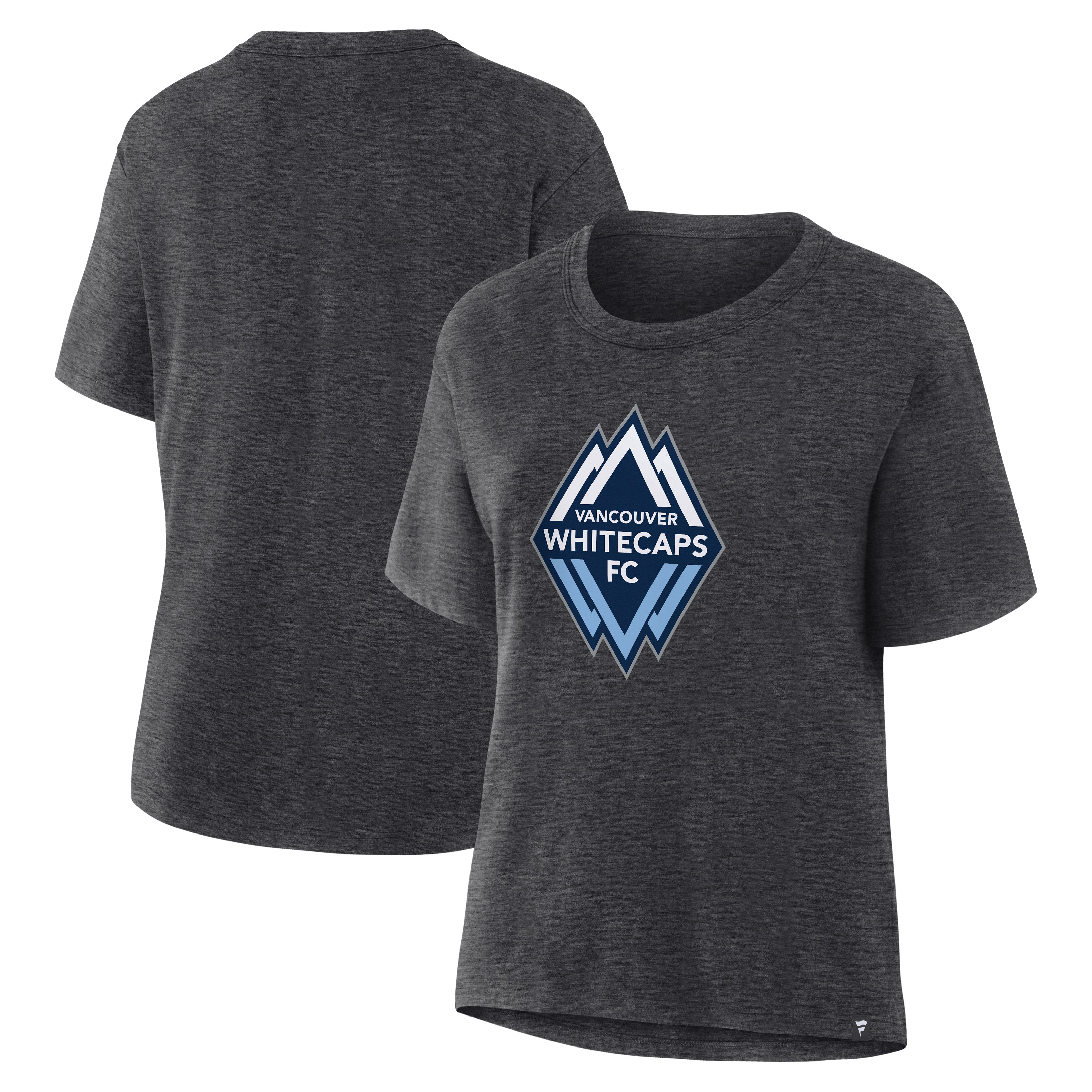 Women's Charcoal Vancouver Whitecaps FC Essential T-Shirt