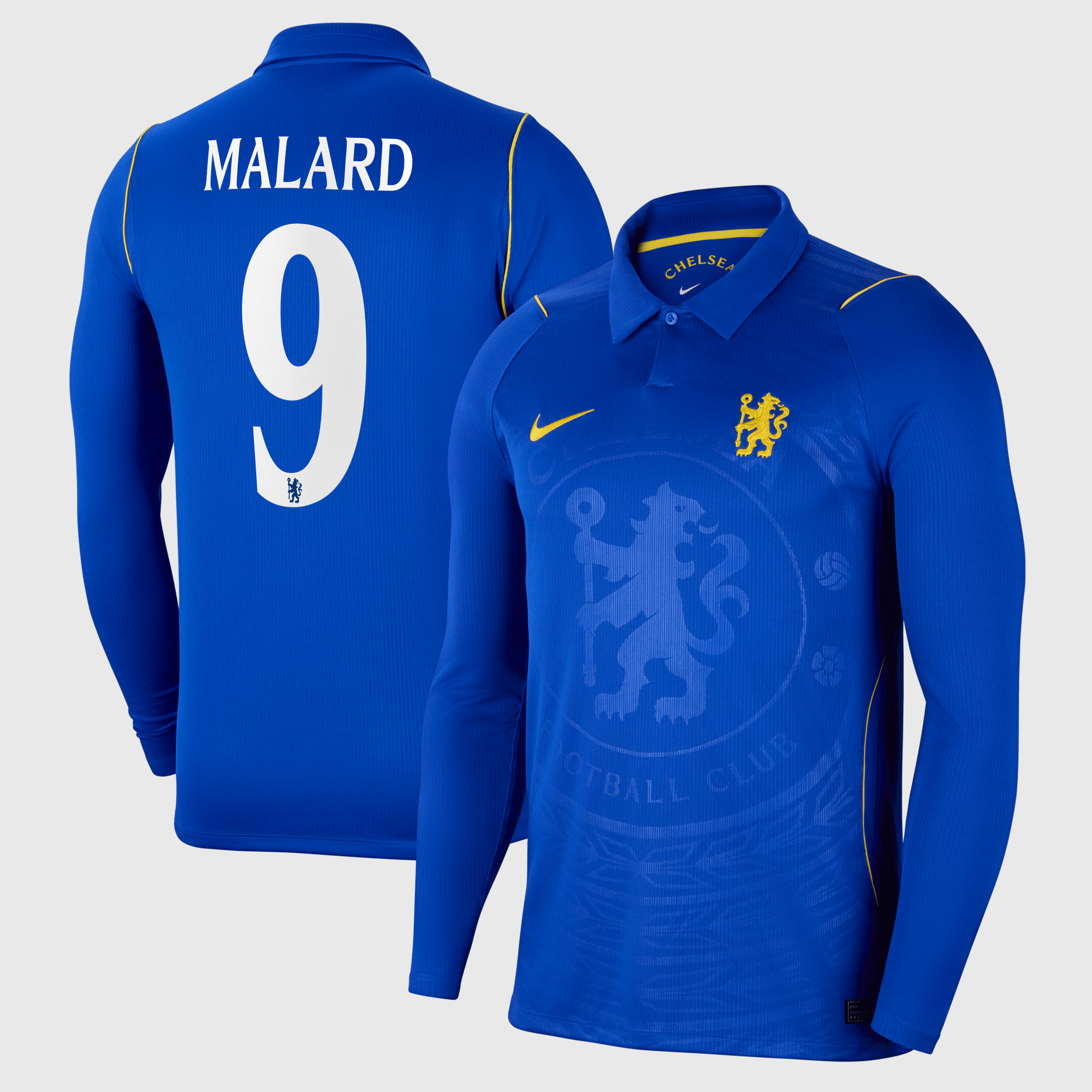 Chelsea Cup Nike Home Stadium Long Sleeve Shirt 2026-27 with Malard 9 printing
