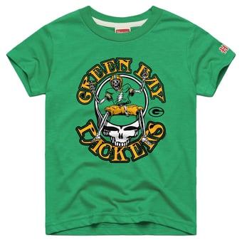 Youth Homage  Green Green Bay Packers NFL x Grateful Dead Tri-Blend T-Shirt