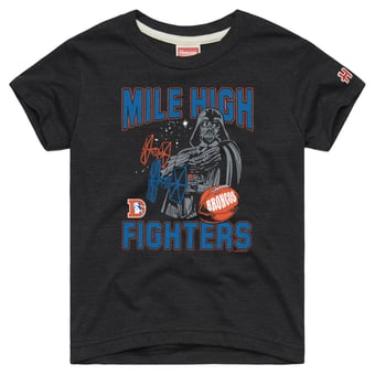 Toddler Homage  Charcoal Denver Broncos NFL x Star Wars Dark Side Tri-Blend T-Shirt