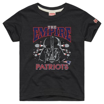 Toddler Homage  Charcoal New England Patriots NFL x Star Wars Dark Side Tri-Blend T-Shirt