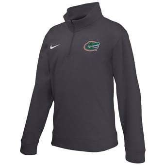 Youth Nike  Anthracite Florida Gators Therma-FIT Quarter-Zip Pullover