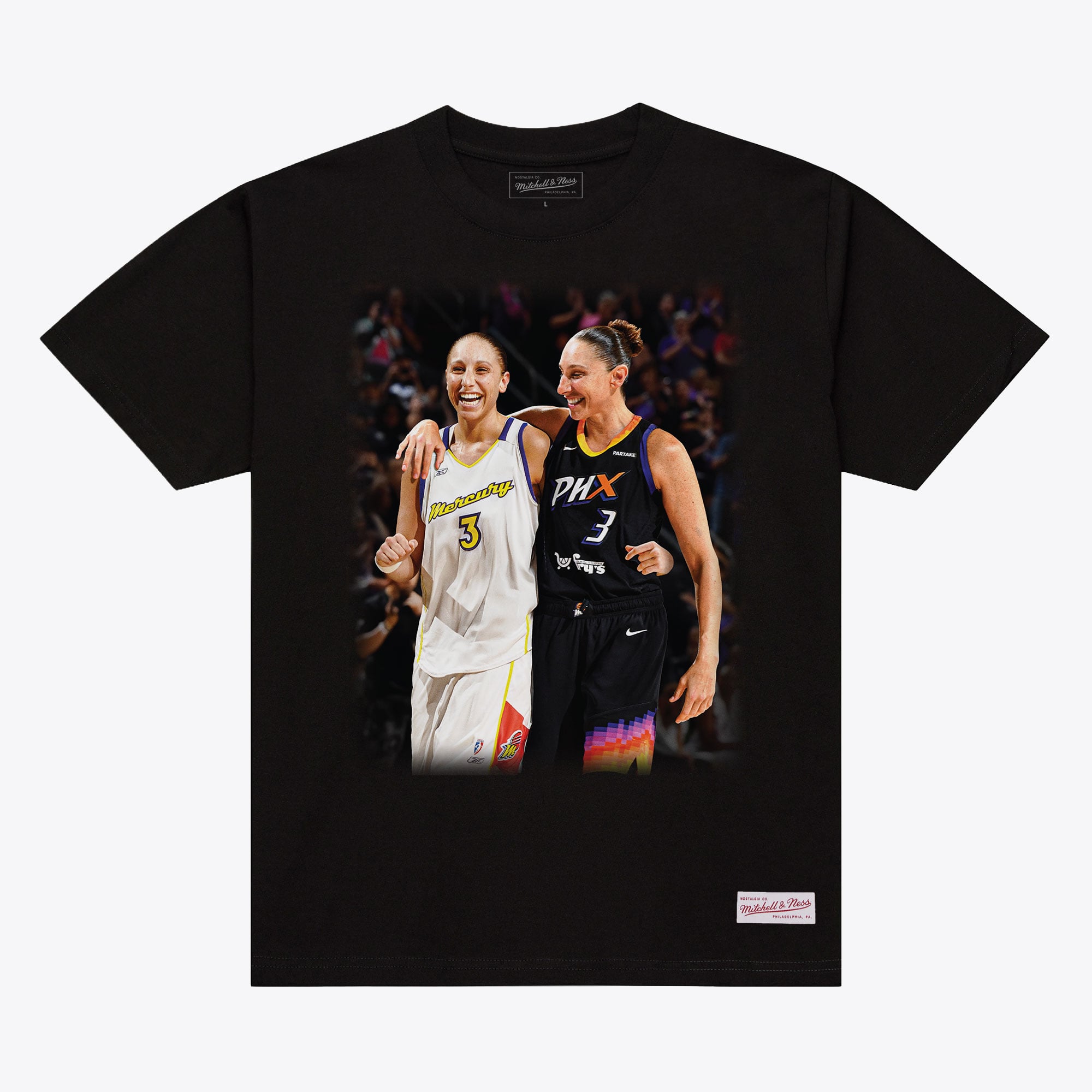Unisex Mitchell & Ness Diana Taurasi Black Phoenix Mercury Dee & Dee T-Shirt