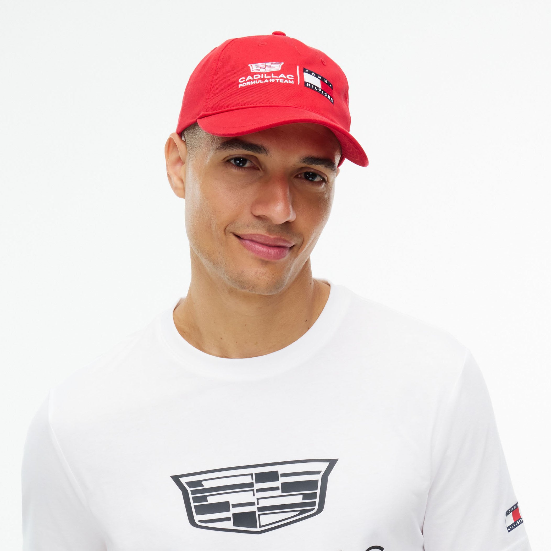 Unisex Tommy Hilfiger  Red Cadillac F1 Team Logo Adjustable Hat