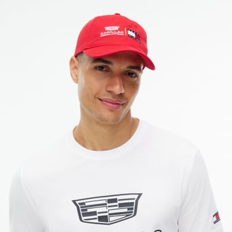 Unisex Tommy Hilfiger  Red Cadillac F1 Team Logo Adjustable Hat
