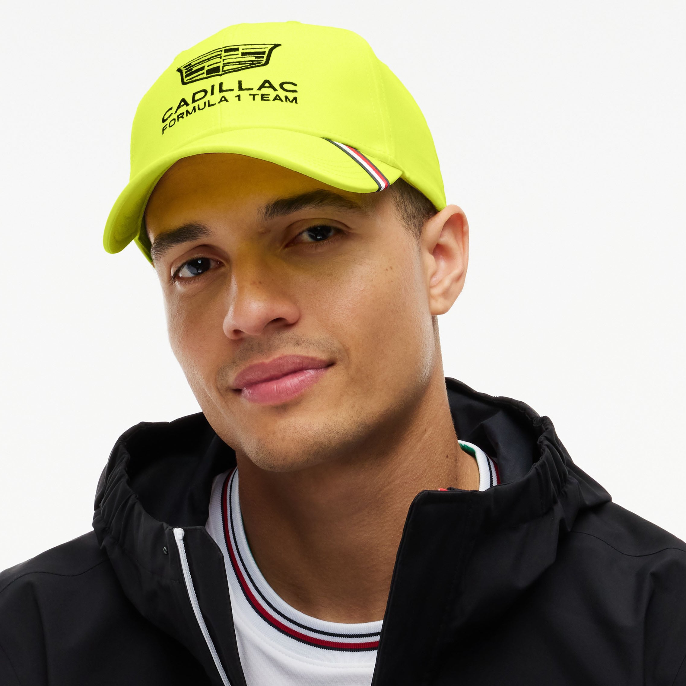 Unisex Tommy Hilfiger Yellow Cadillac F1 Team Replica Adjustable Hat