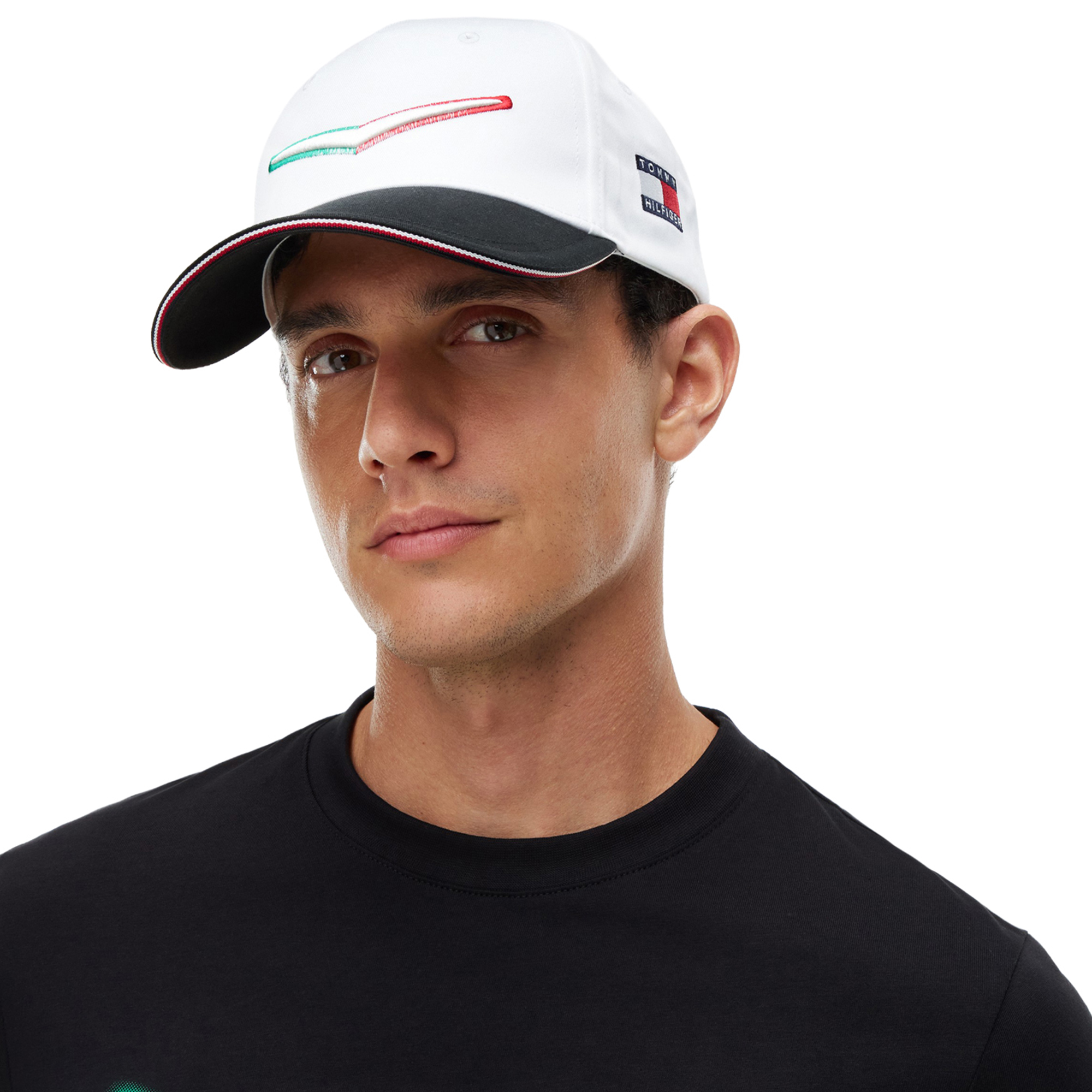 Unisex Tommy Hilfiger White Cadillac F1 Team Mexico Chevron Hat