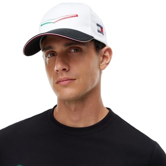 Unisex Tommy Hilfiger White Cadillac F1 Team Mexico Chevron Hat