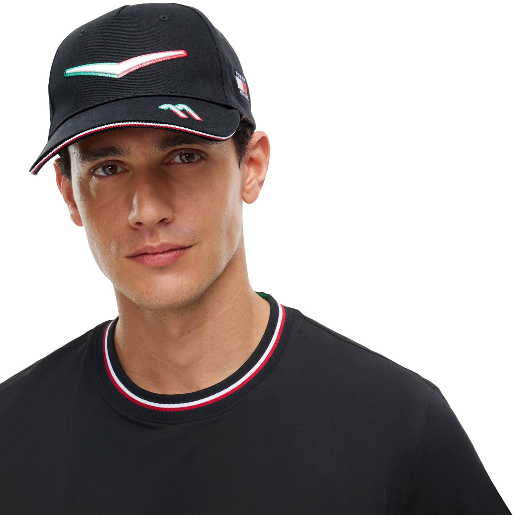 Unisex Tommy Hilfiger Sergio Perez Black Cadillac F1 Team Mexico Adjustable Hat