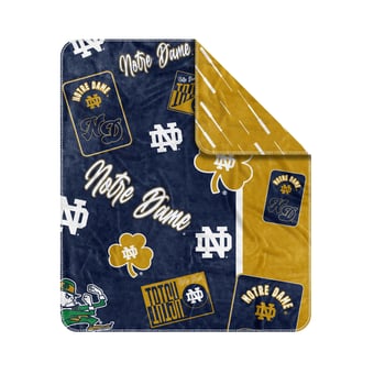 "Logo Brands Notre Dame Fighting Irish 50"" x 60"" Dream Weave Throw Blanket"
