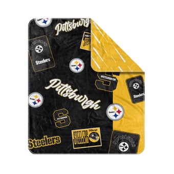 "Logo Brands Pittsburgh Steelers 50"" x 60"" Dream Weave Throw Blanket"