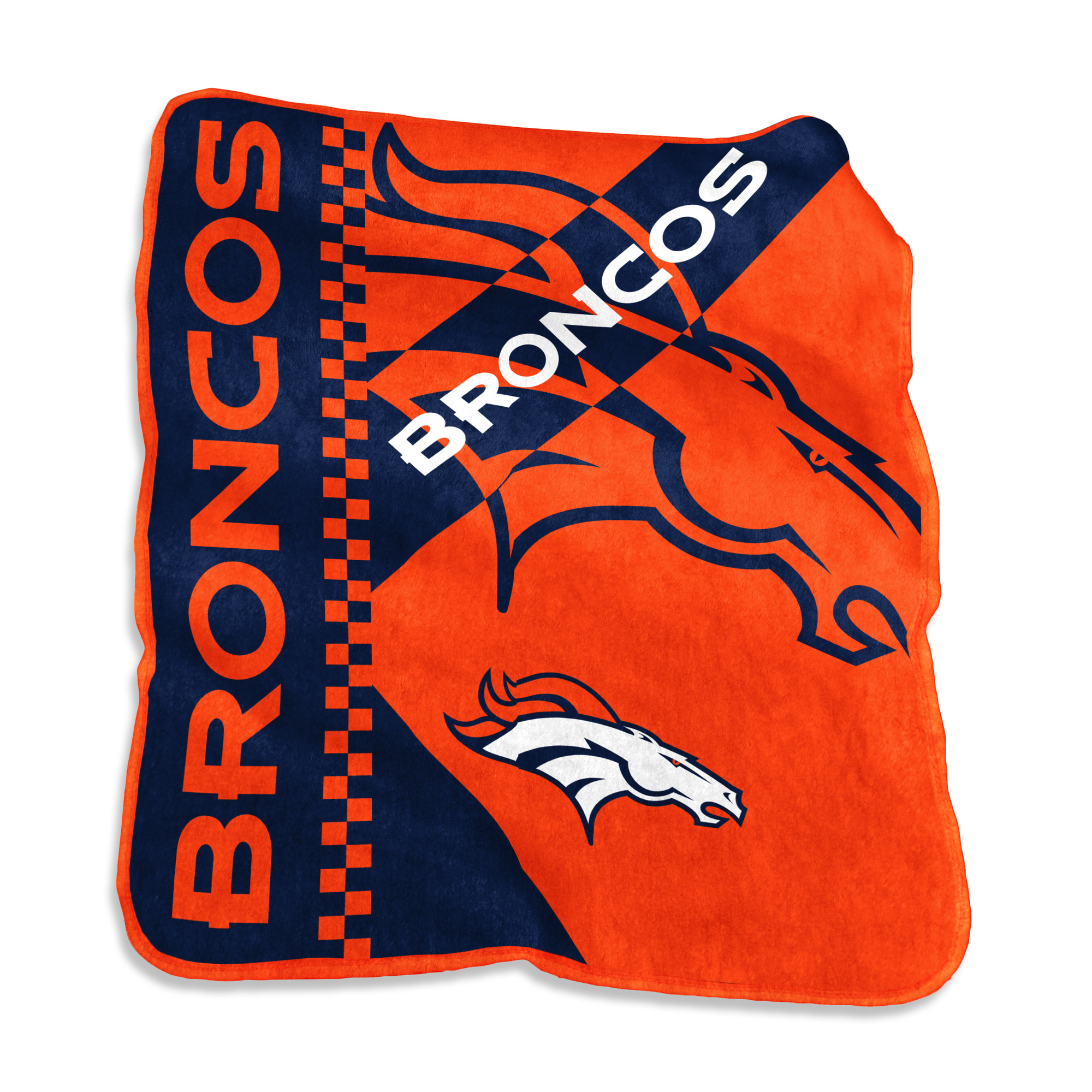 Logo Brands Denver Broncos 50" x 60" Victory Collage Raschel Throw Blanket
