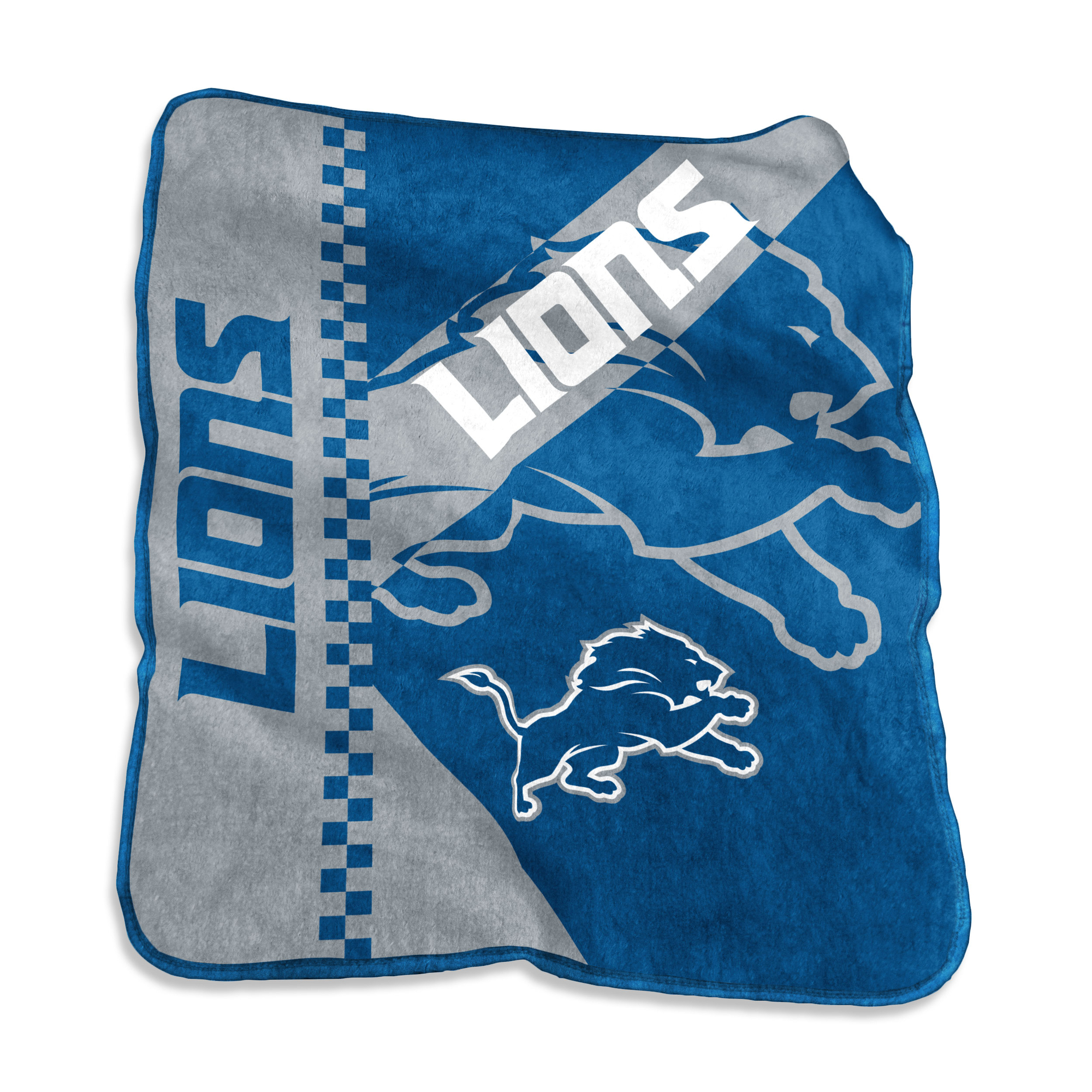 Logo Brands Detroit Lions 50" x 60" Victory Collage Raschel Throw Blanket