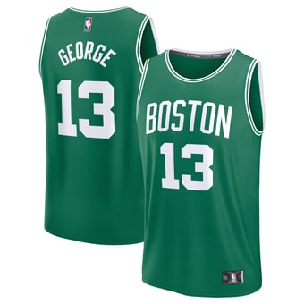 Youth Fanatics Paul George Kelly Green Boston Celtics Fast Break Replica Jersey - Icon Edition