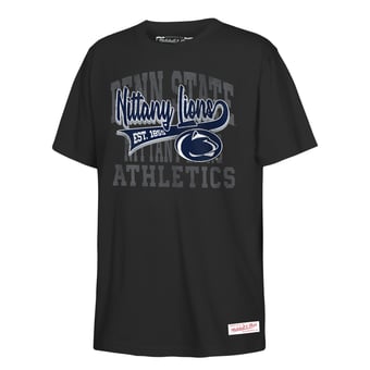 Youth Mitchell & Ness  Black Penn State Nittany Lions Retro Sweeper T-Shirt