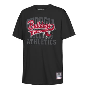 Youth Mitchell & Ness  Black Georgia Bulldogs Retro Sweeper T-Shirt