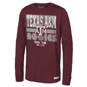 Youth Maroon Texas A&M Aggies Retro Big Game Long Sleeve T-Shirt
