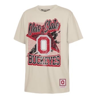 Youth Mitchell & Ness Natural Ohio State Buckeyes Collegiate T-Shirt
