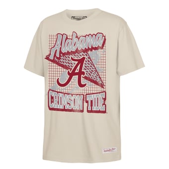 Youth Mitchell & Ness Natural Alabama Crimson Tide Collegiate T-Shirt