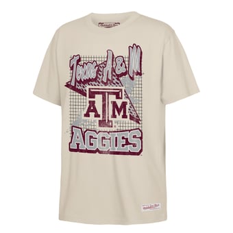 Youth Mitchell & Ness Natural Texas A&M Aggies Collegiate T-Shirt