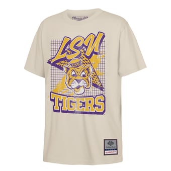 Youth Mitchell & Ness Natural LSU Tigers Collegiate T-Shirt