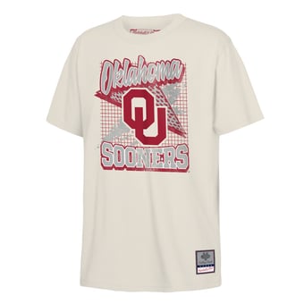 Youth Mitchell & Ness Natural Oklahoma Sooners Collegiate T-Shirt