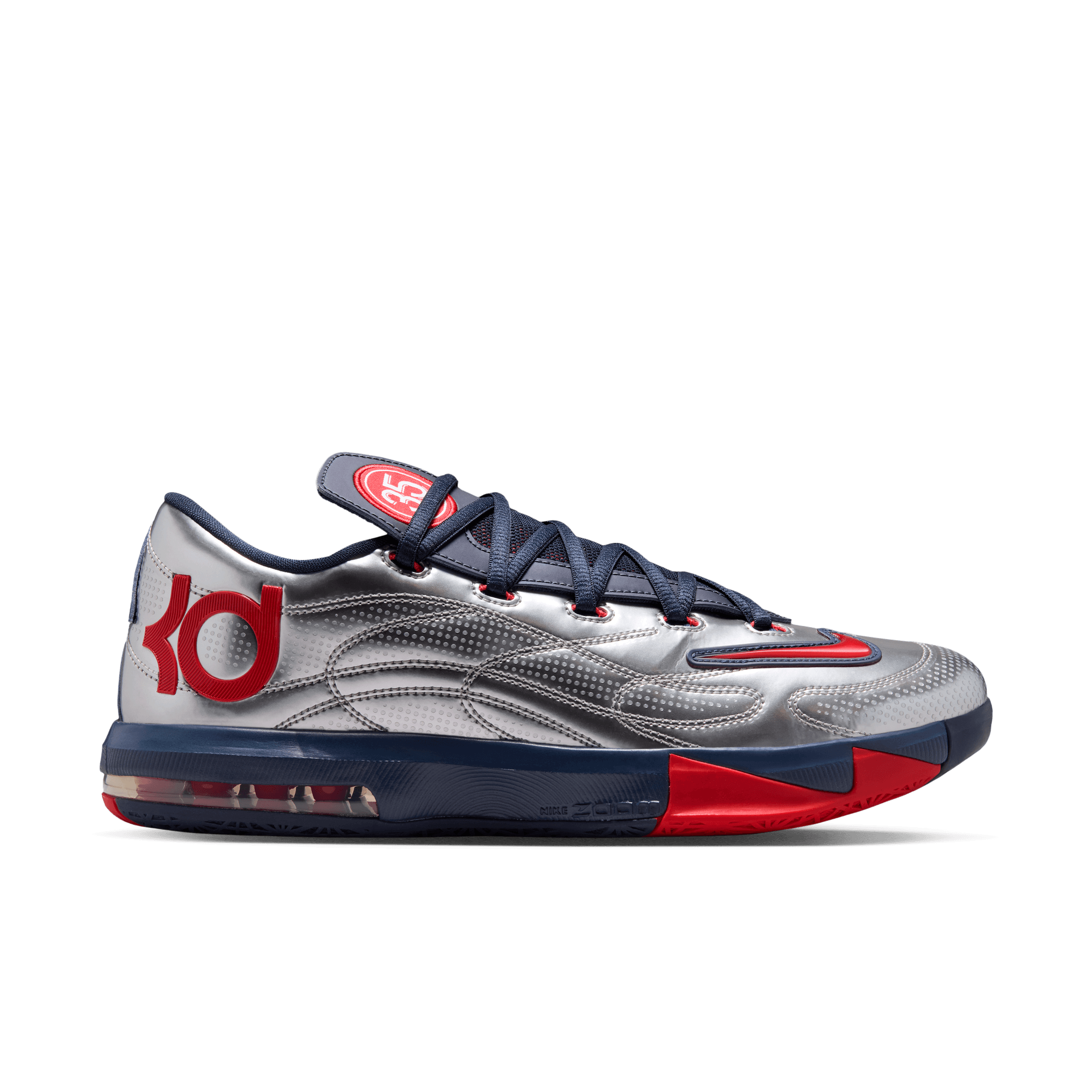Nike KD 6 Paris Saint-Germain - Metallic-Silber/Marineblau