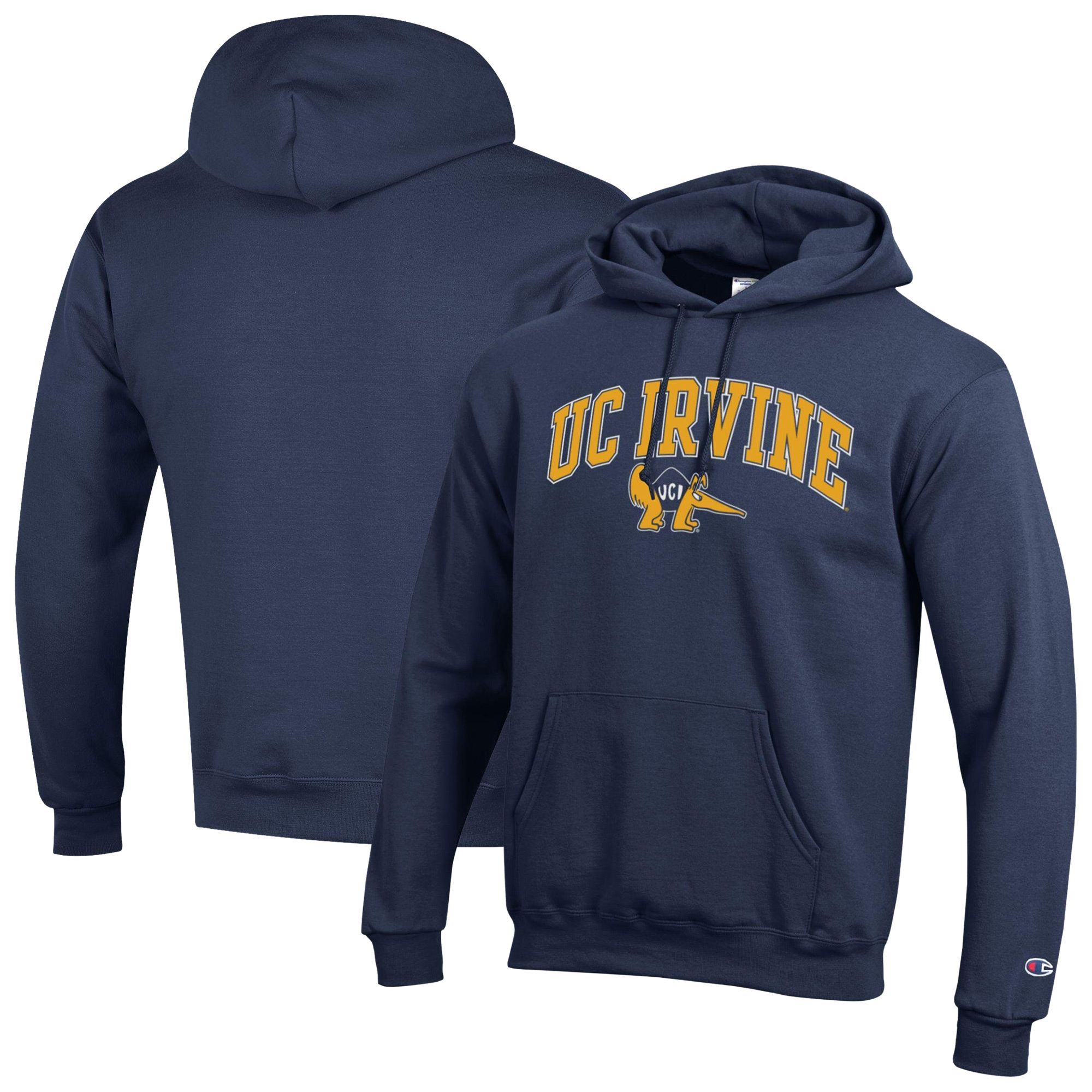 Men's Champion Navy UC Irvine Anteaters Powerblend Hoodie