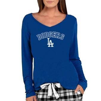Women's Concepts Sport Royal Los Angeles Dodgers Marathon Knit Long Sleeve V-Neck T-Shirt