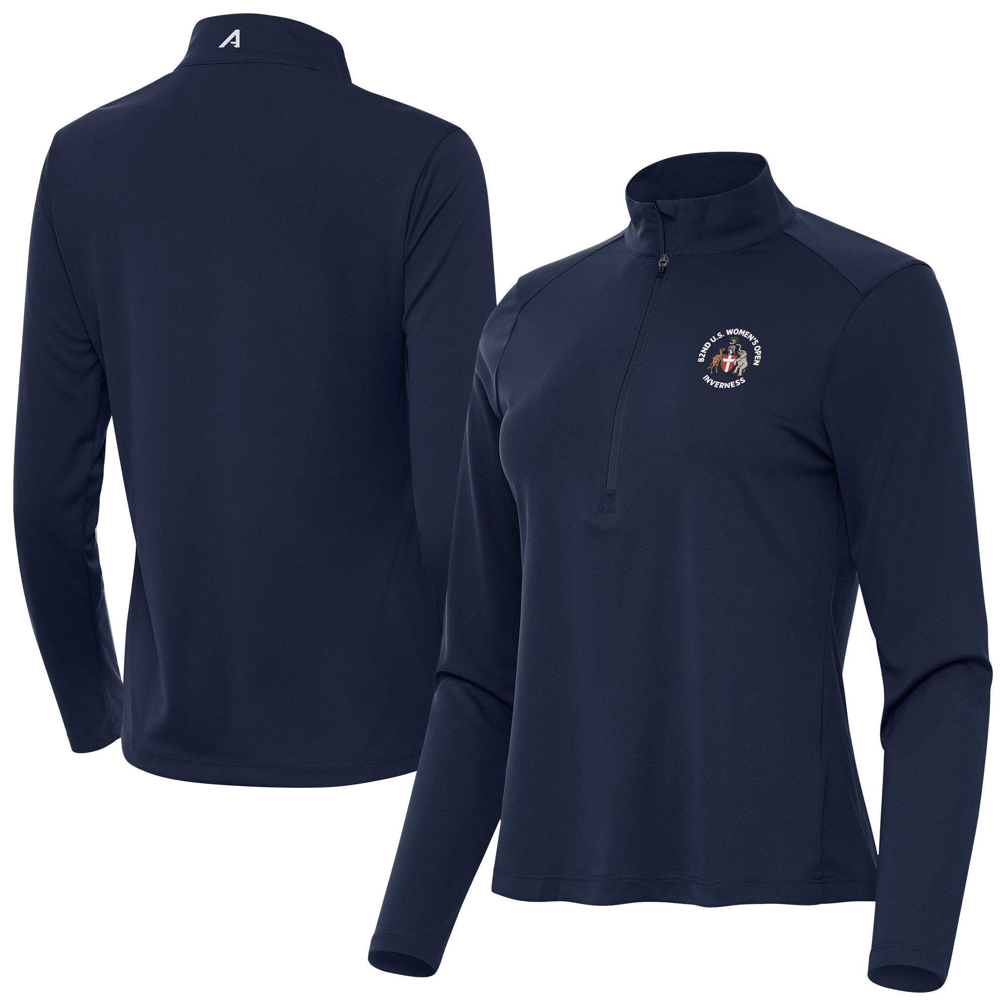 Women’s 2027 U.S. Women’s Open Antigua Navy Tribute Half-Zip Pullover Top Women’s 2027 U.S. Women’s Open Antigua Navy Tribute Half-Zip Pullover Top