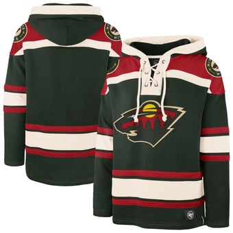 Men's '47 Green Minnesota Wild Big & Tall Superior Lacer Hoodie