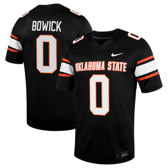 Men's Nike Justin Bowick Black Oklahoma State Cowboys Alternate Game Jersey