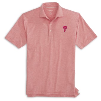 Youth Johnnie-O Red Philadelphia Phillies Lyndon Striped Jersey Performance Polo