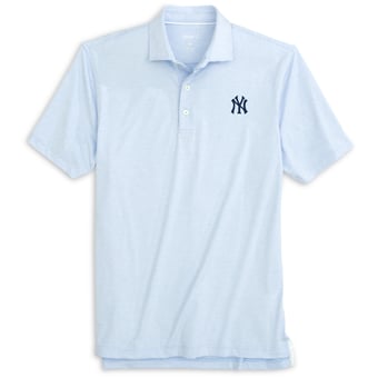 Youth Johnnie-O Blue New York Yankees Lyndon Striped Jersey Performance Polo