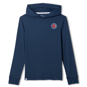 Youth Johnnie-O Navy Chicago Cubs Durant Long Sleeve Hooded T-Shirt