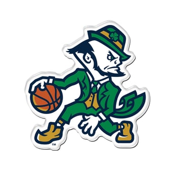 WinCraft Notre Dame Fighting Irish Basketball Mascot Acrylic Fridge Magnet