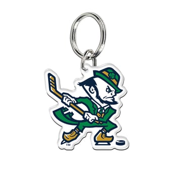 WinCraft Notre Dame Fighting Irish Hockey Mascot Premium Acrylic Key Ring