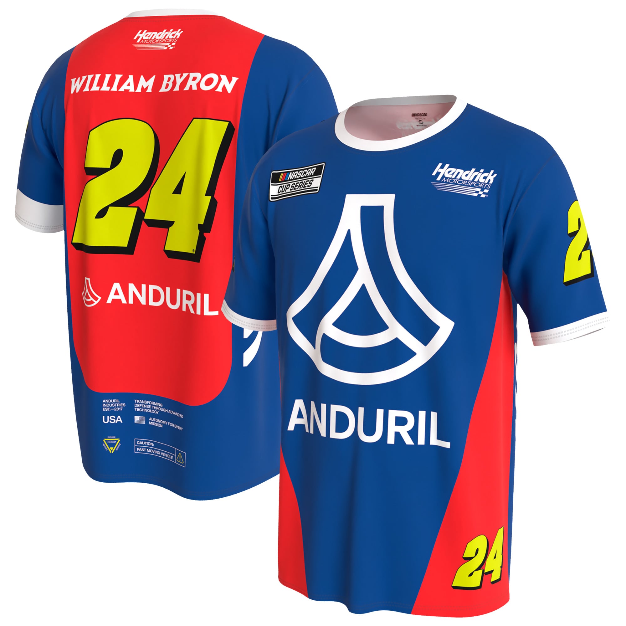 Men’s ProSphere Blue William Byron Anduril T-Shirt Men’s ProSphere Blue William Byron Anduril T-Shirt