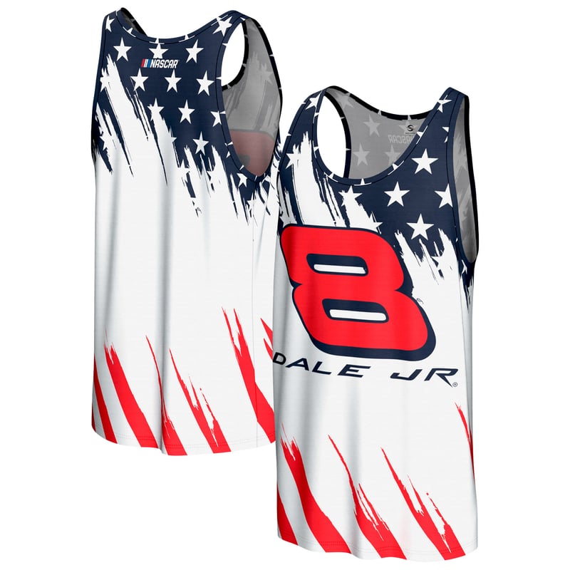 Men's ProSphere White Dale Earnhardt Jr. Americana Tank Top