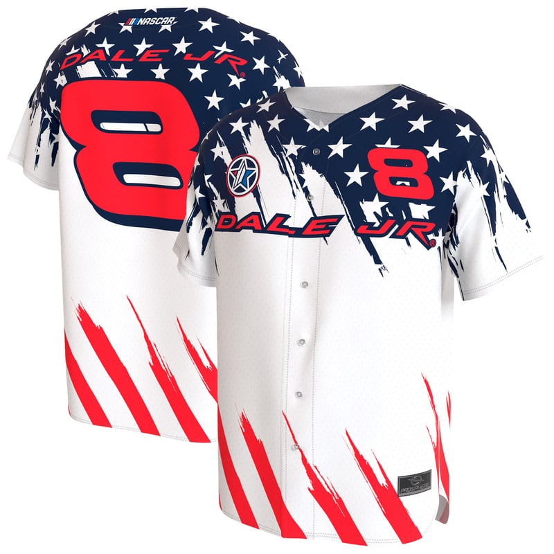 Unisex ProSphere White Dale Earnhardt Jr. Americana Baseball Fashion Jersey