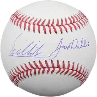 Eli Willits & Jaxon Willits Autographed Rawlings MLB Baseball