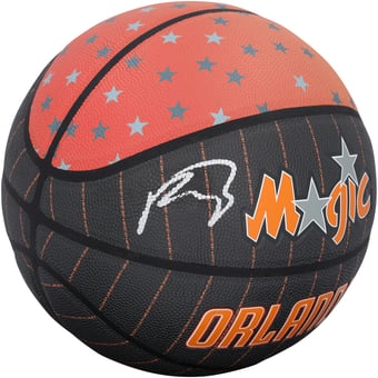 Paolo Banchero Orlando Magic Autographed Wilson 75th Anniversary Throwback City Edition 2021-22 Black/Orange Basketball