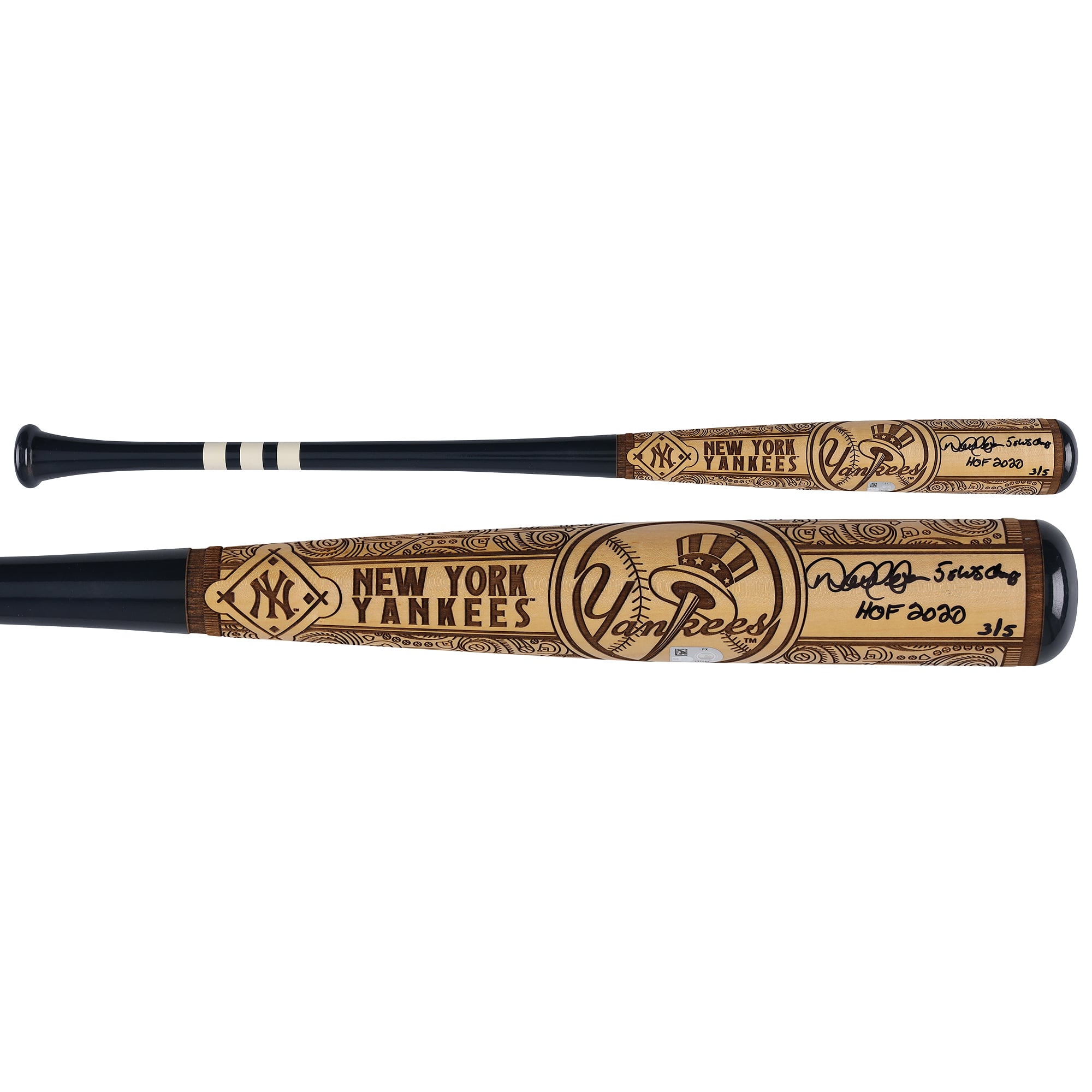 Derek Jeter New York Yankees Autographed Pillbox Bat Company Mural Series Bat with Multiple Inscriptions - Limited Edition of 5